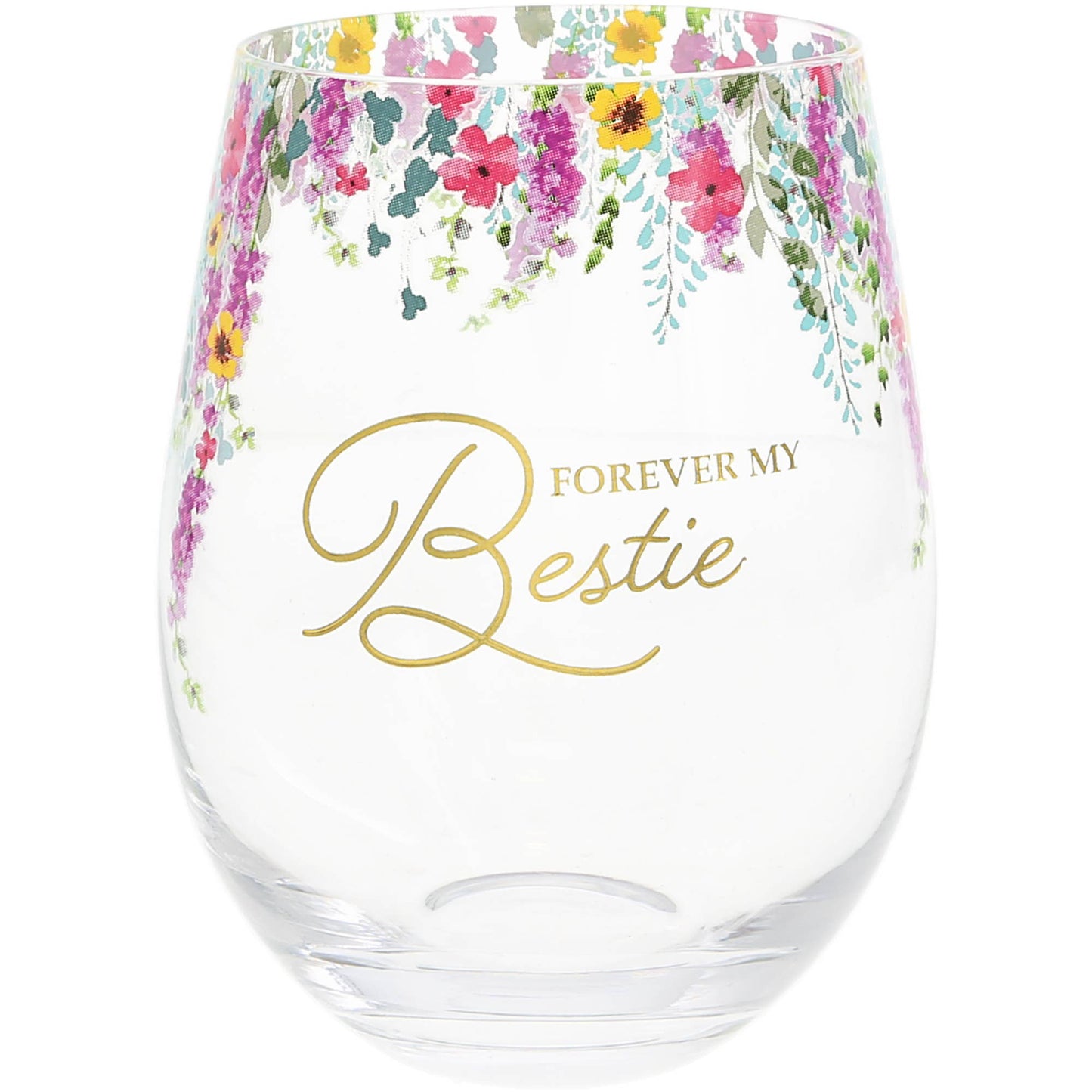 Forever Bestie - Gift Boxed 17 oz Stemless Wine Glass