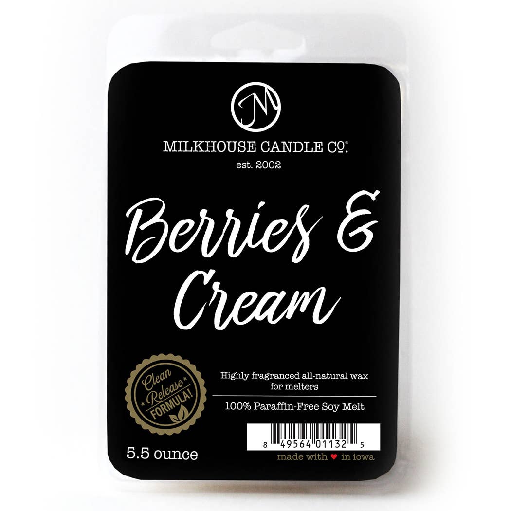 5.5 oz Wax Melts: Berries & Cream