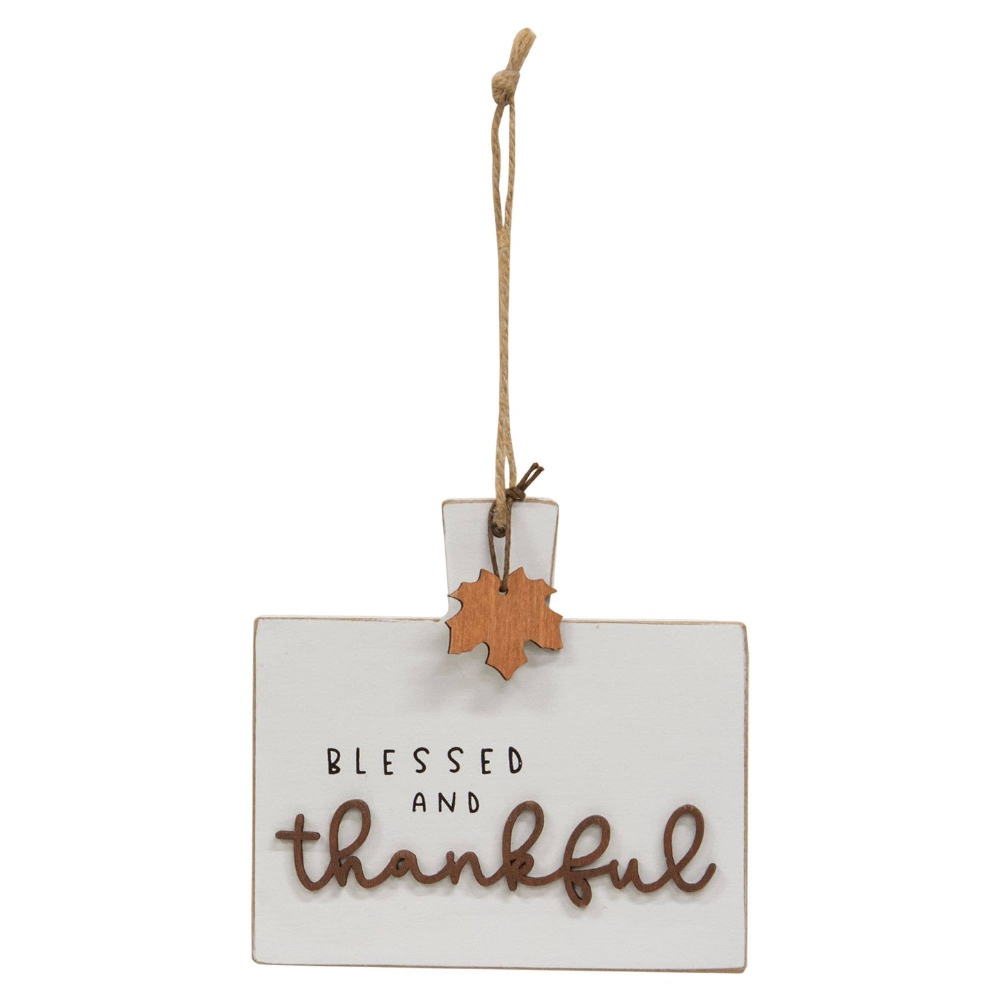 Blessed and Thankful Cutting Board Sign Ornament