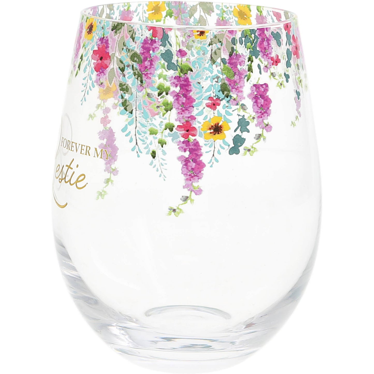 Forever Bestie - Gift Boxed 17 oz Stemless Wine Glass