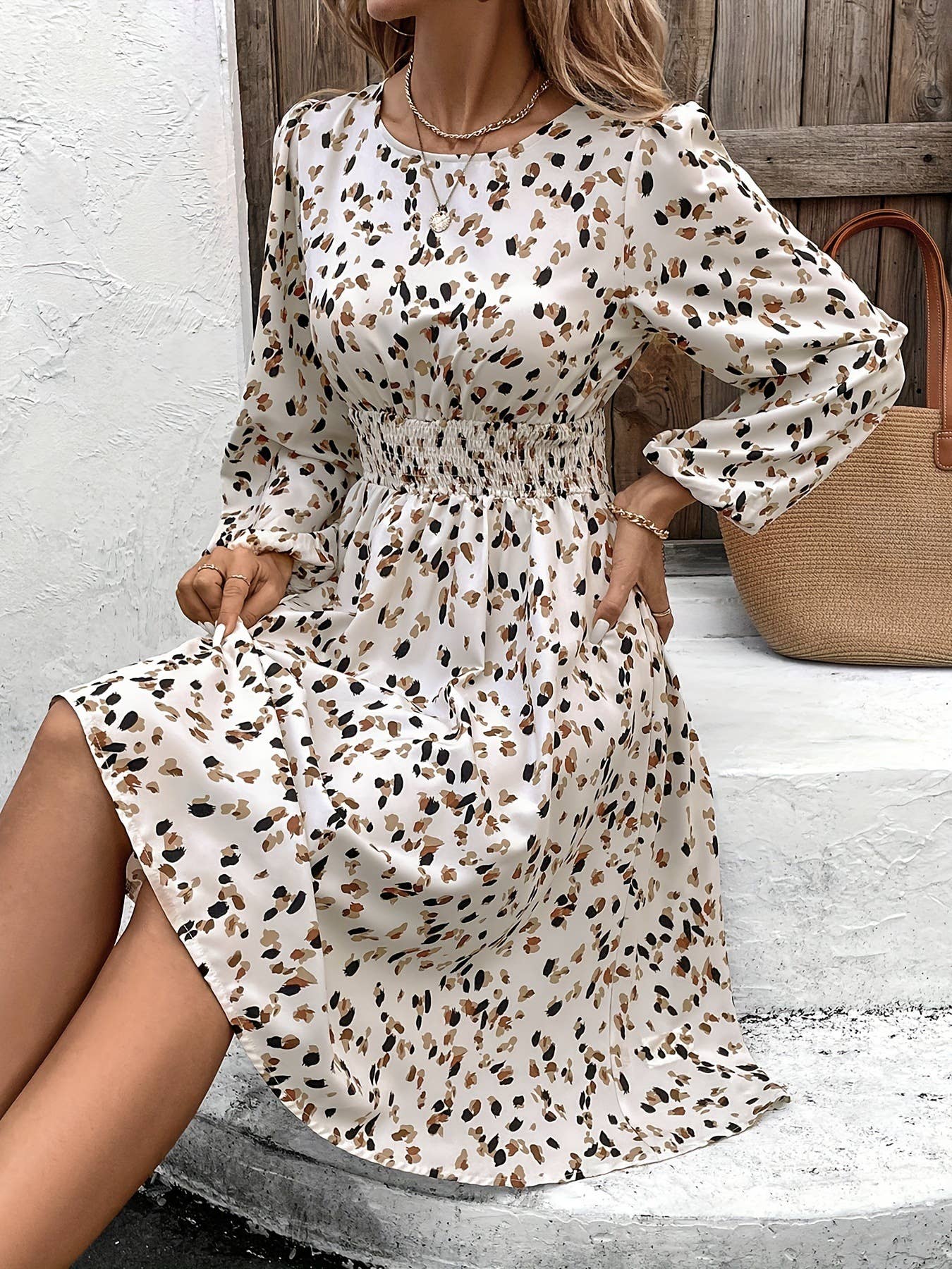 Floral Long Sleeve Dress