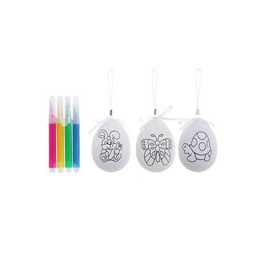 DIY White Easter Egg with Markers: WHITE