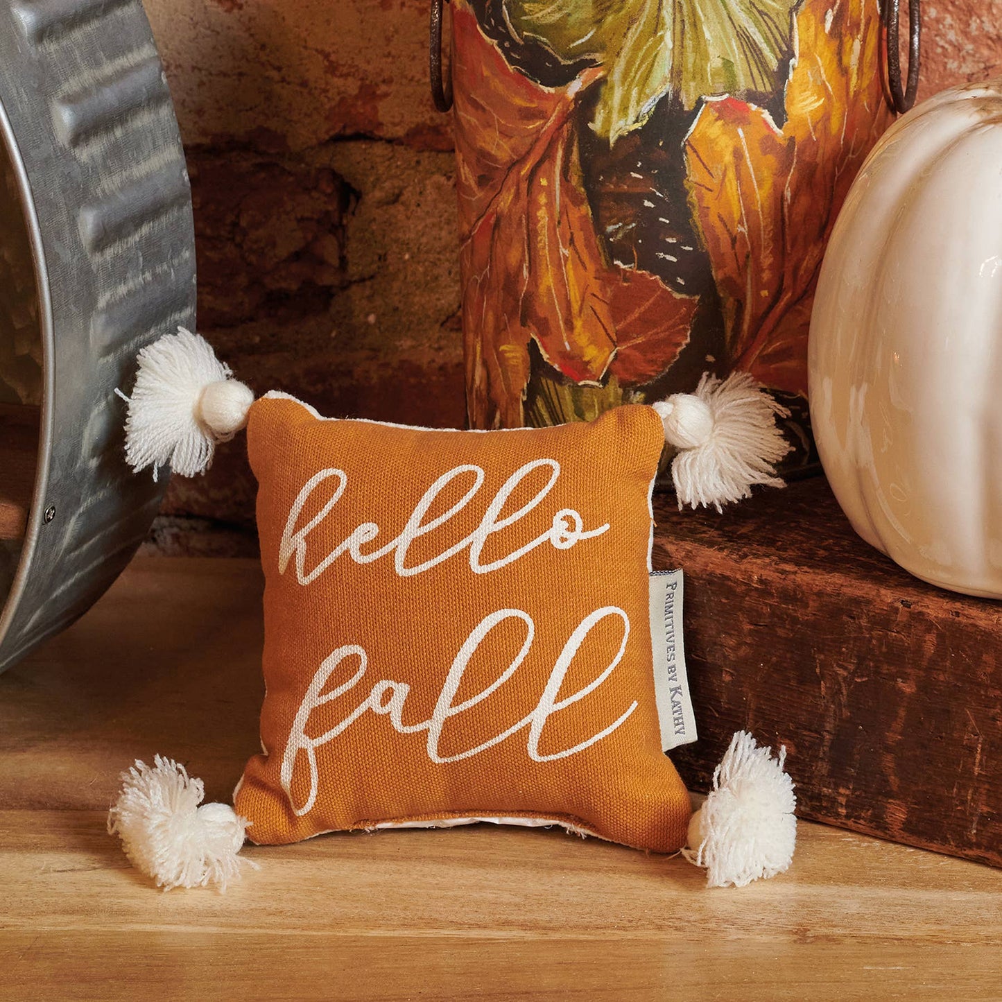 Hello Fall Mini Pillow