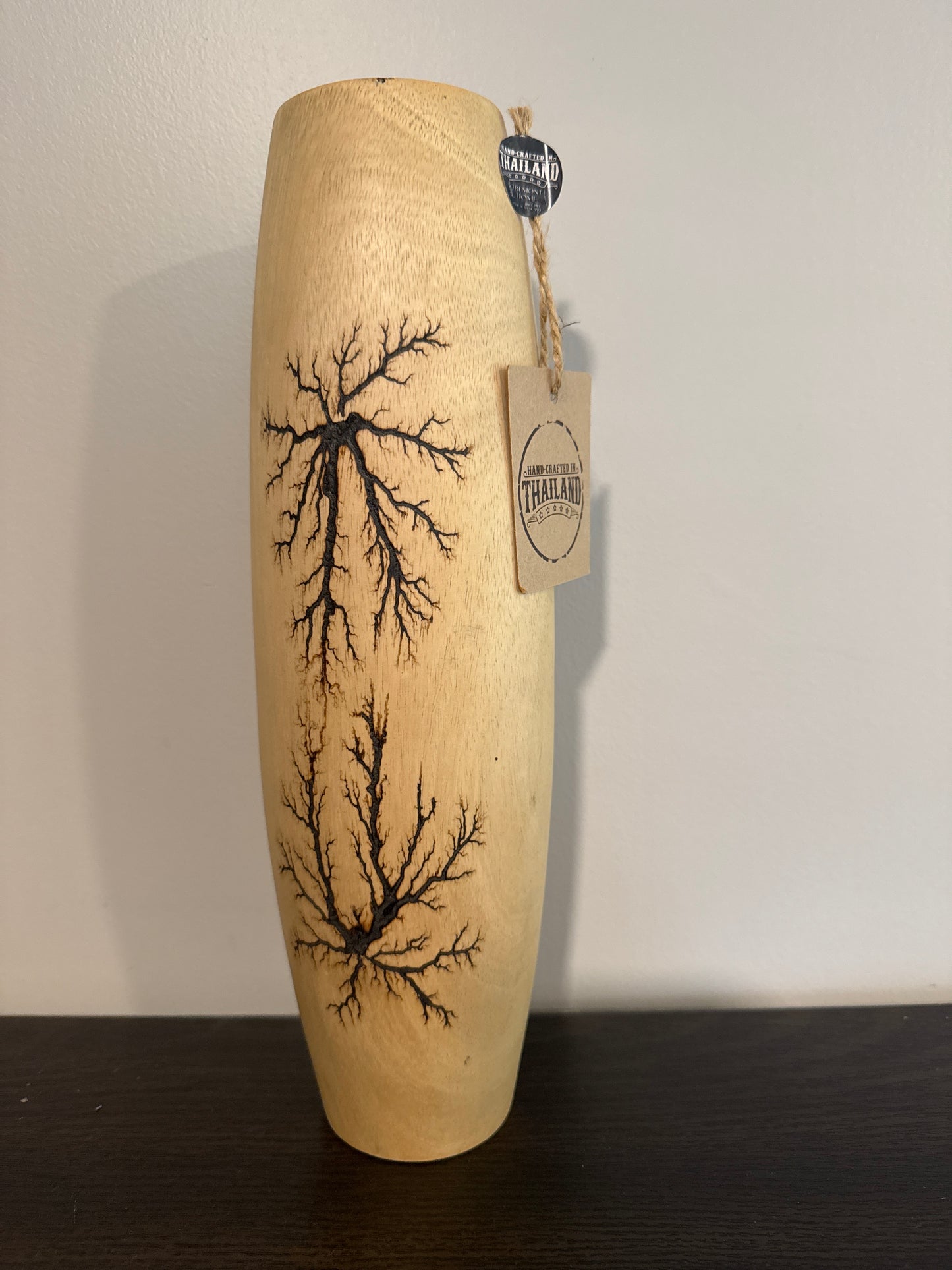 Handcrafted Wood Vase