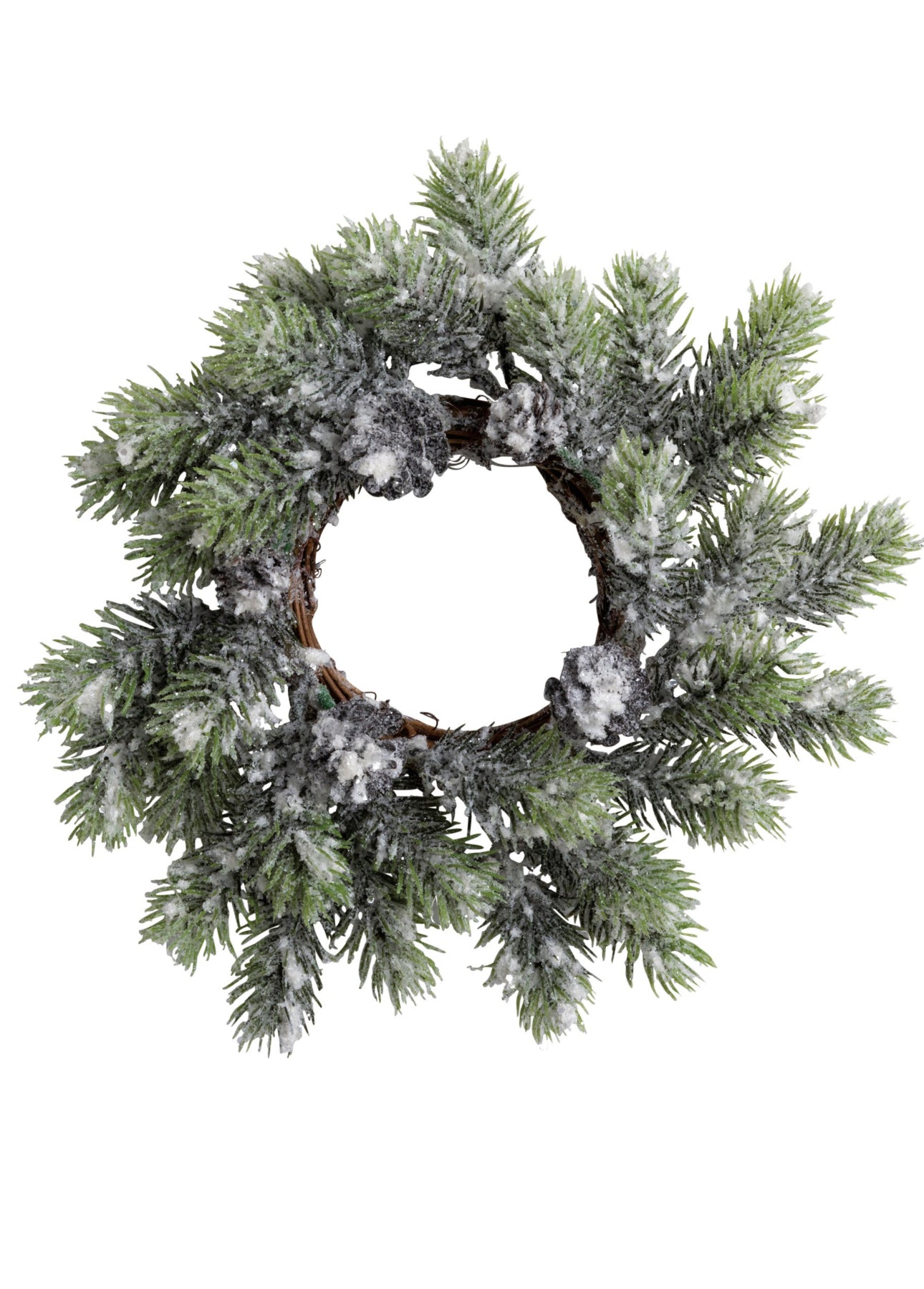 Small Flocked Pine Wreath