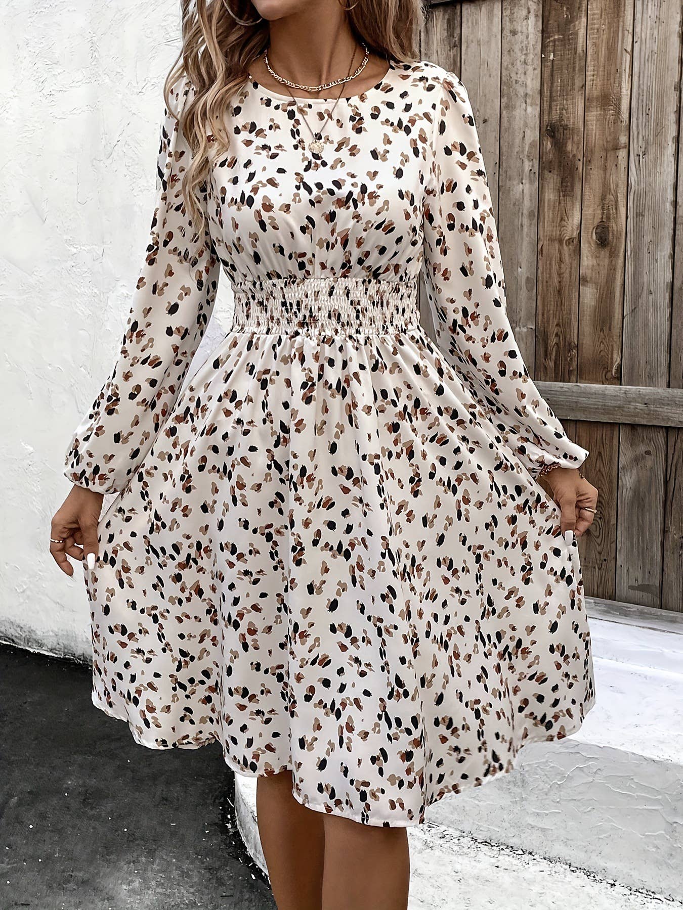 Floral Long Sleeve Dress