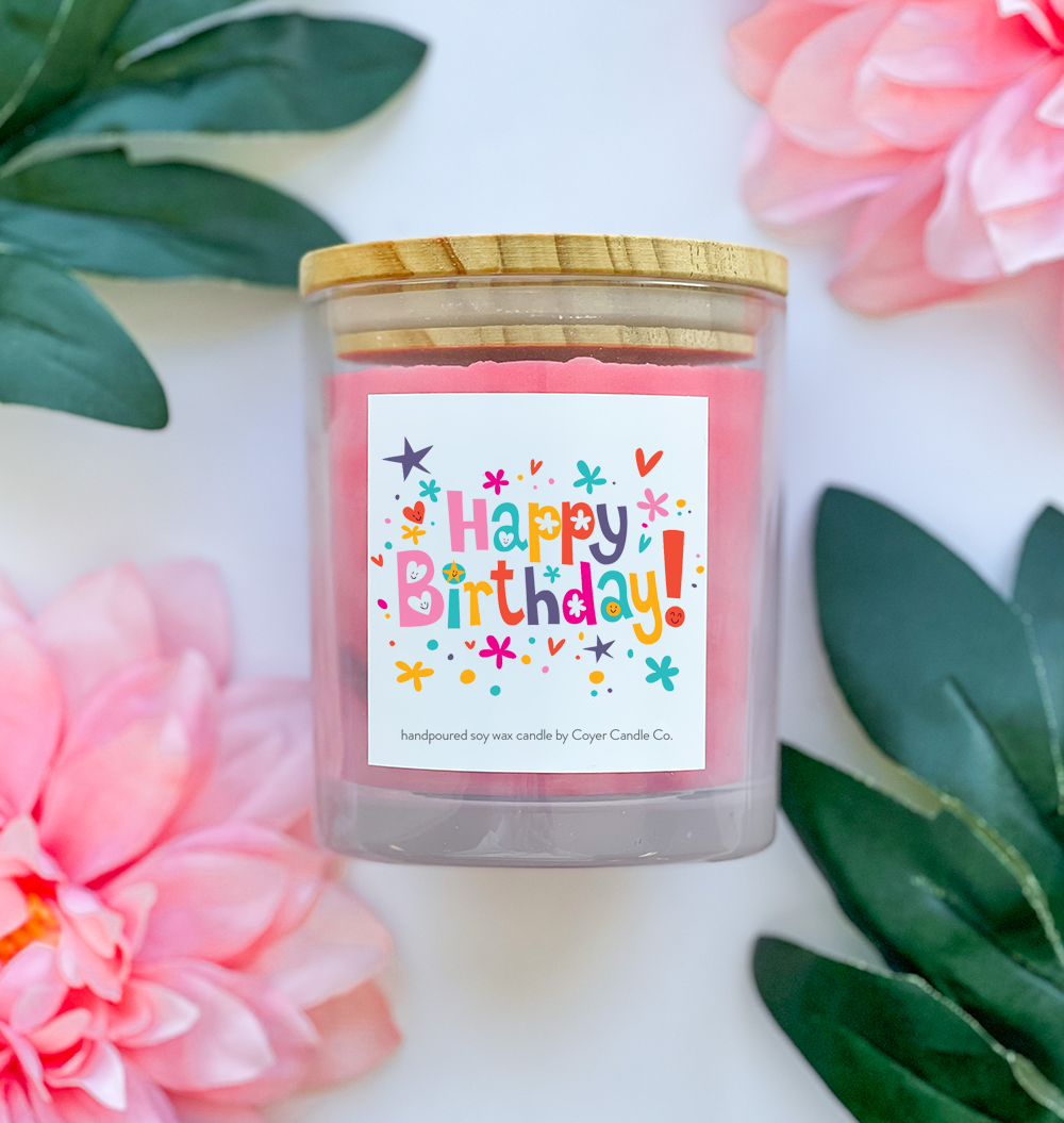 Happy Birthday | 9 oz: Happy Birthday - It's Your Day! / 9 oz. Black Jar / Choose Happiness