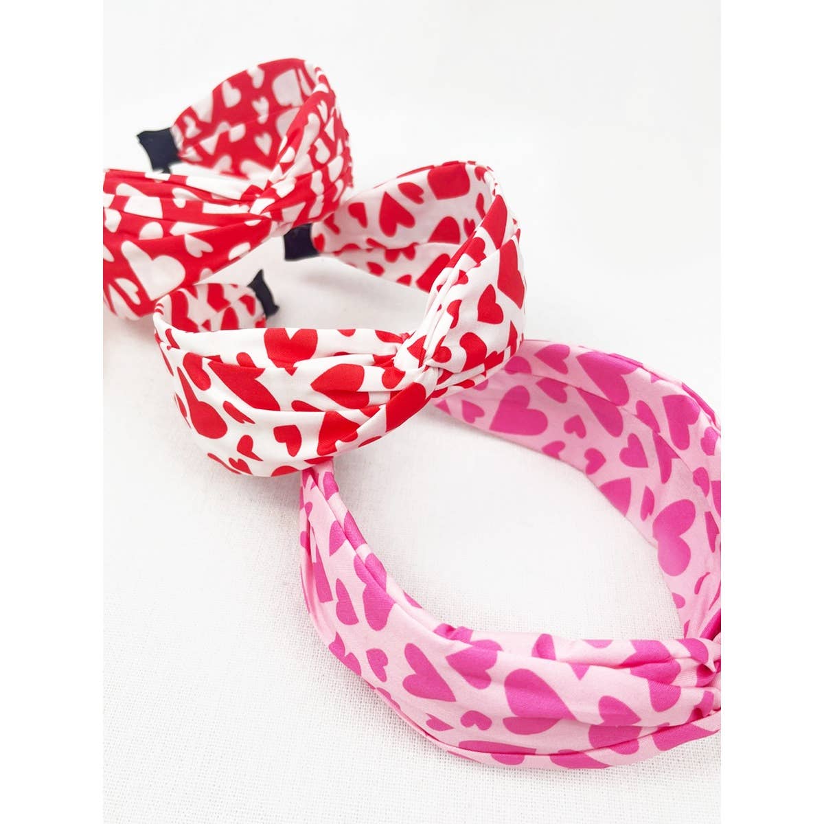 Heart Fabric Sweet Heart Headband: MIX COLOR / ONE(12)