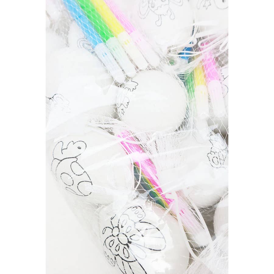 DIY White Easter Egg with Markers: WHITE