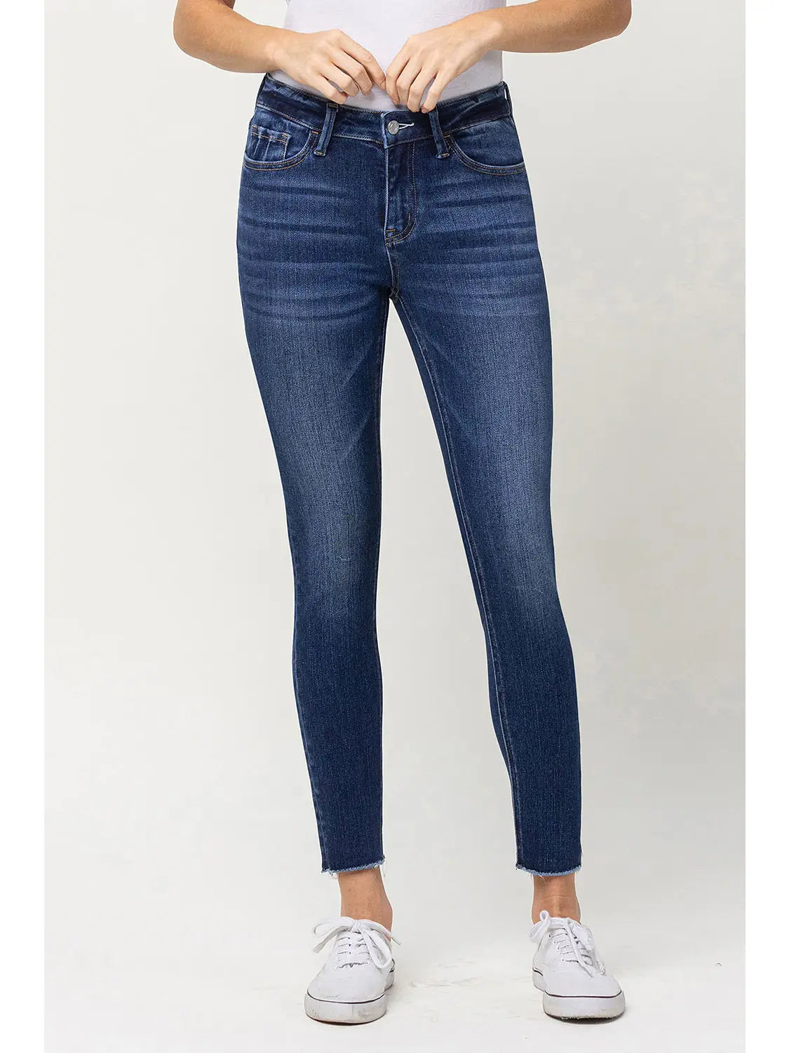 Mid Rise Crop Skinny Jean