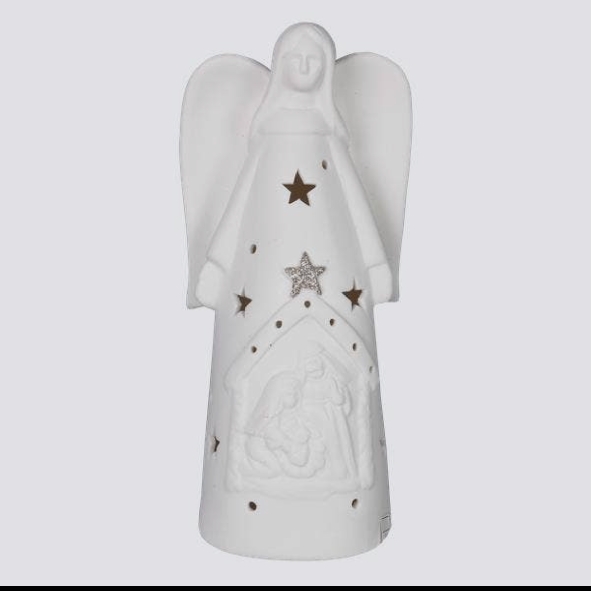 Ceramic Christmas Angel LED Light