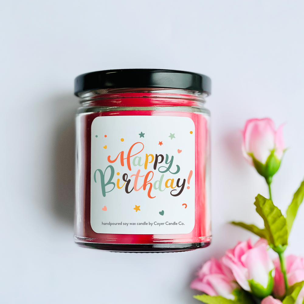Happy Birthday | 9 oz: Happy Birthday - It's Your Day! / 9 oz. Black Jar / Choose Happiness