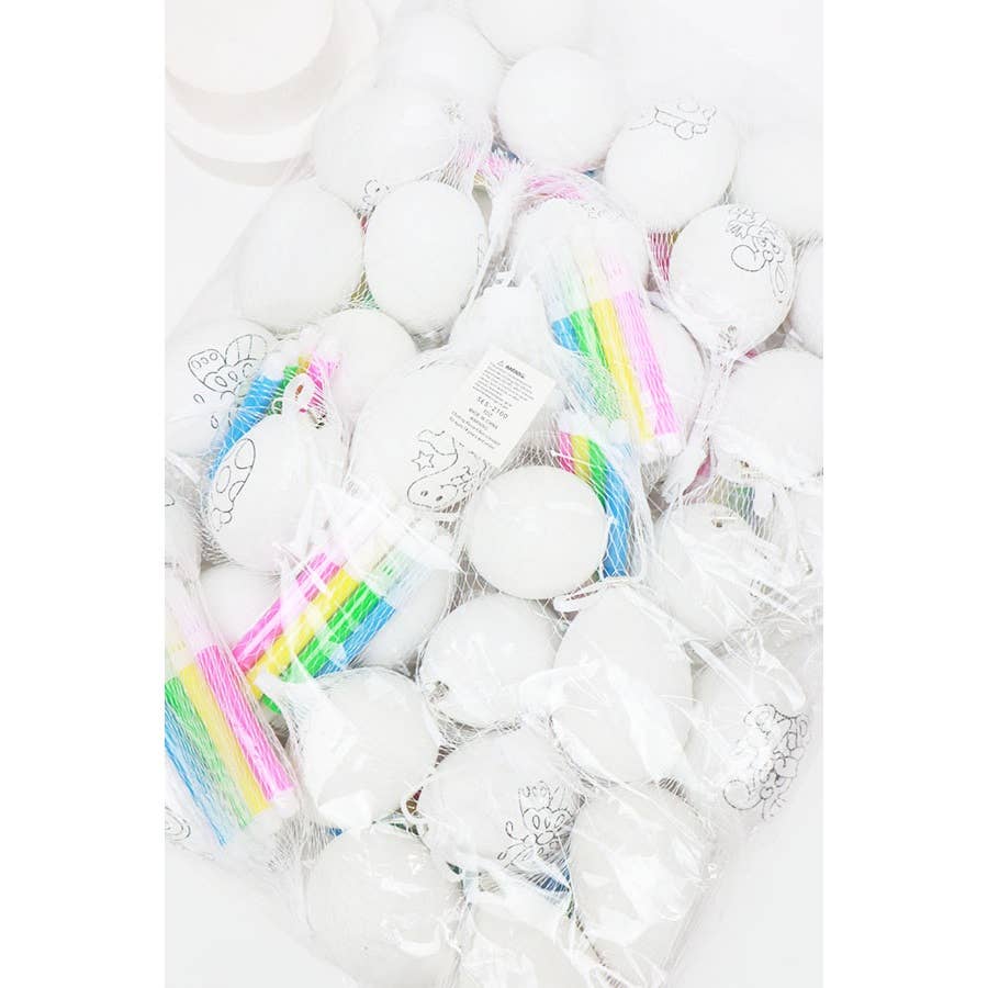 DIY White Easter Egg with Markers: WHITE