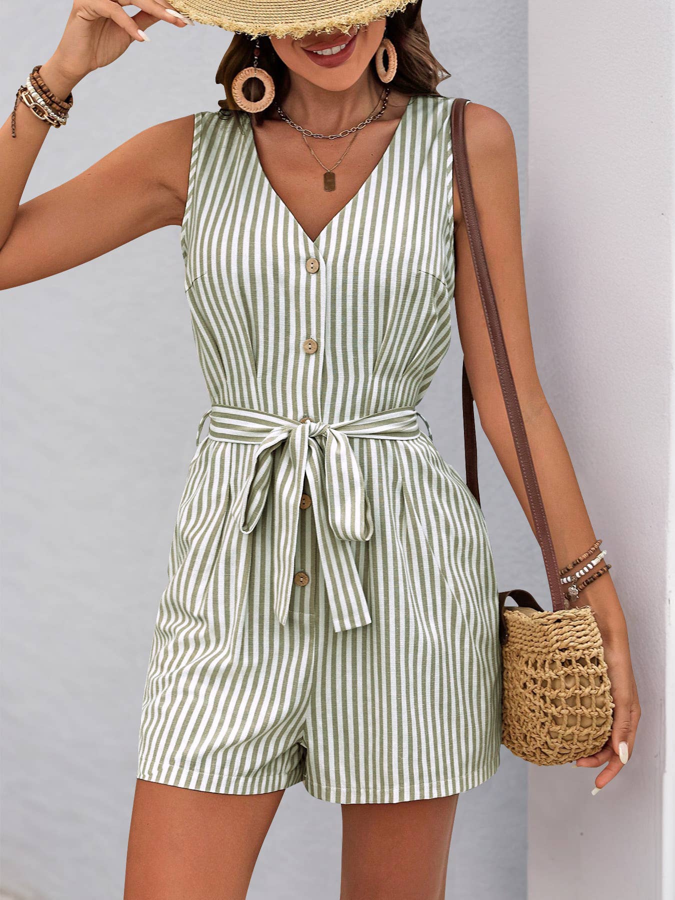 Romper: Olive