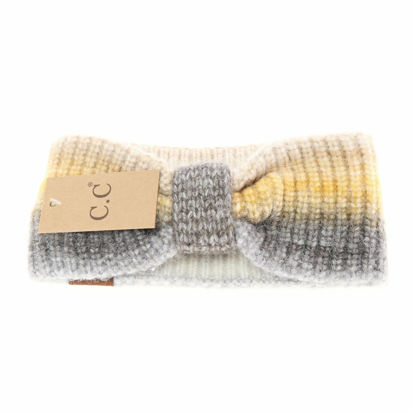 Multicolored Ombre C.C Head Wrap HW2077: Black Multi