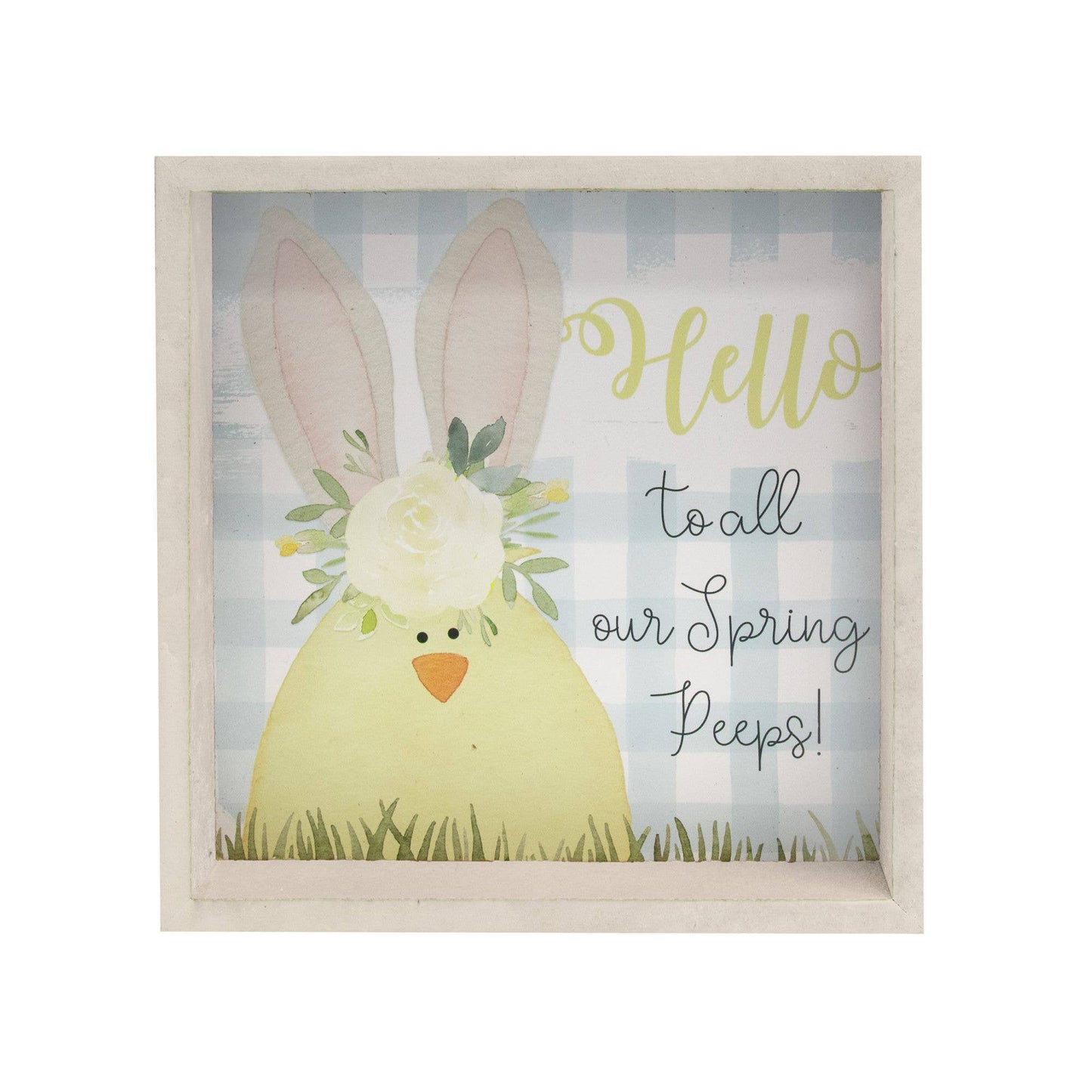 Hello Spring Box Sign - 2 Asstd.