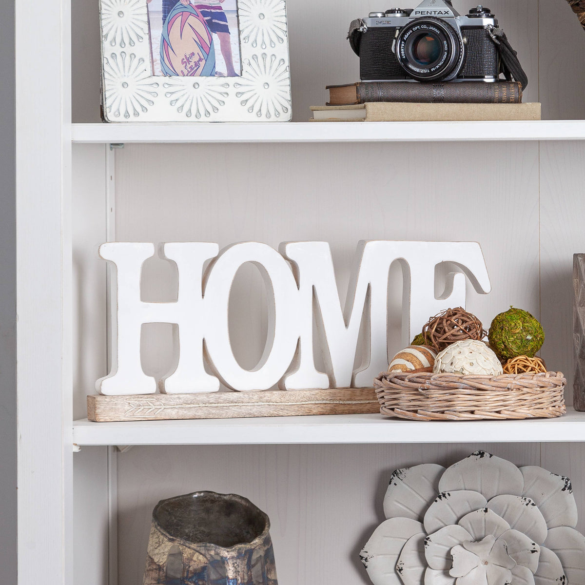 White Mango Wood "Love" and "Home".
