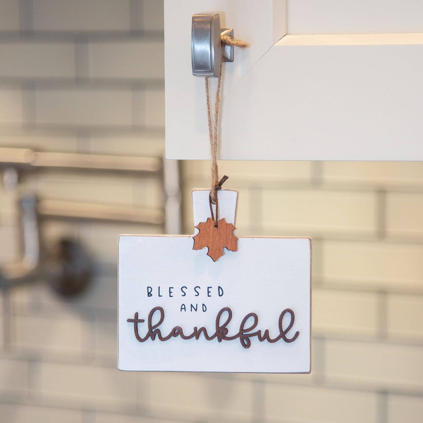 Blessed and Thankful Cutting Board Sign Ornament