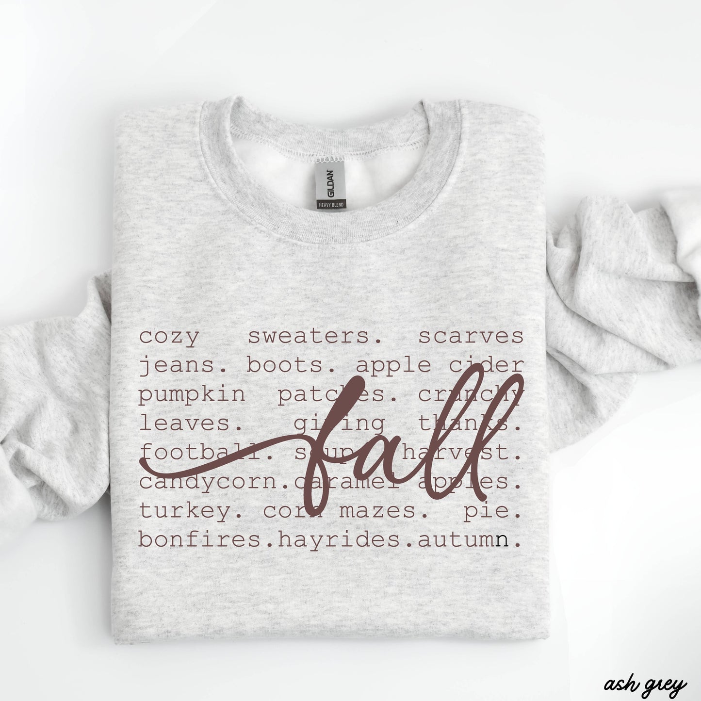 Fall Words Sweatshirt (S-3X): Sand