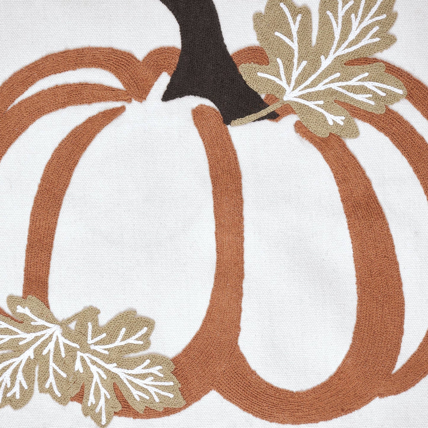 Fall Harvest Wheat Plaid Pumpkin Decorative Throw Pillow 18x18 Inch - Autumn Farmhouse Seasonal Accent Pillow for Home Decor
