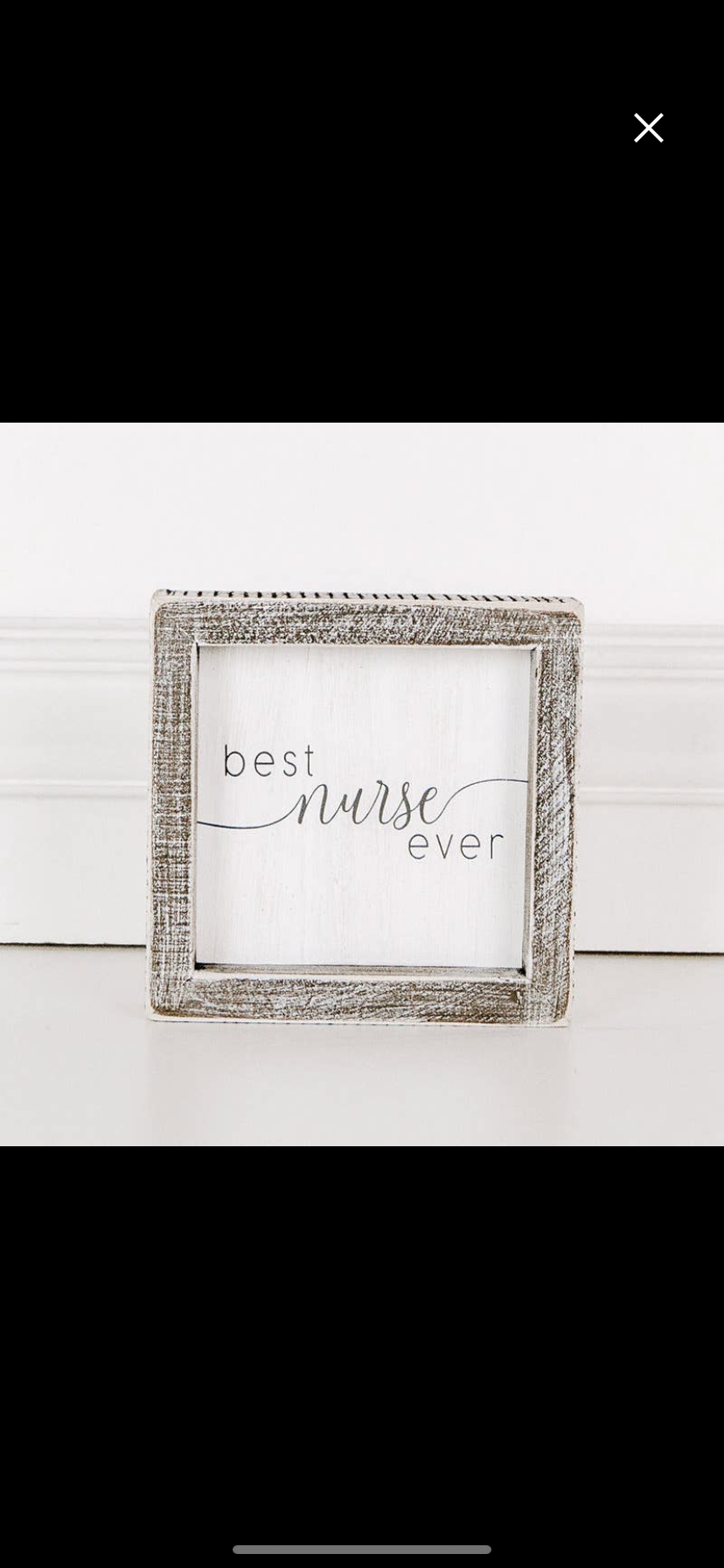 Best Nurse Ever 5x5 Sign