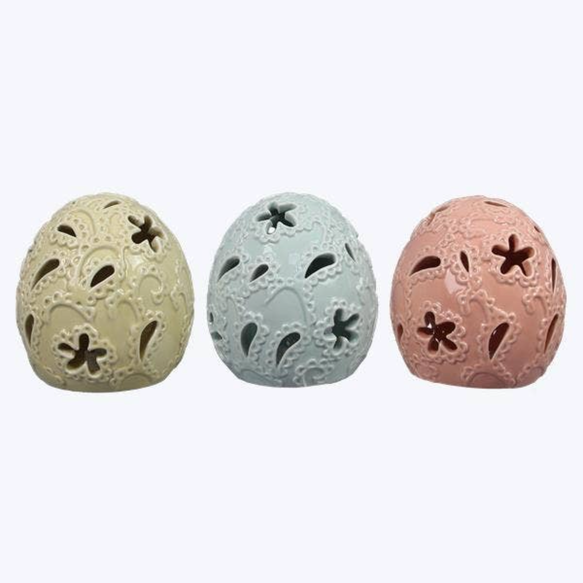 LED Ceramic Easter Egg (3 assorted)