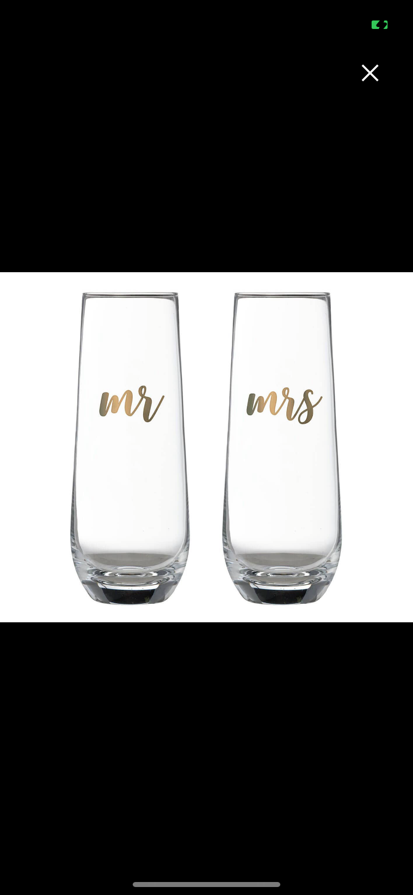 Mr & Mrs Champagne Glass Set