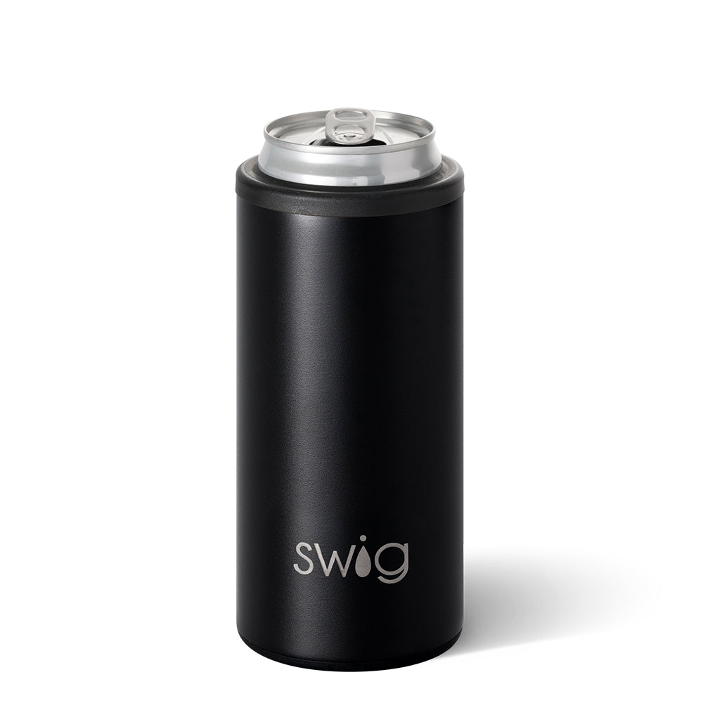 Black Skinny Can Cooler (12oz)