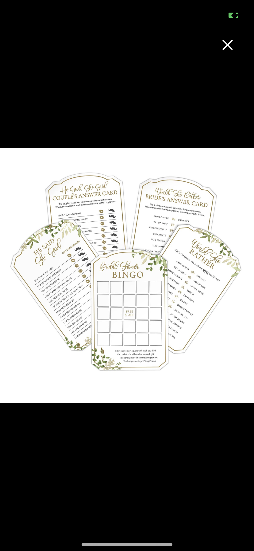 Set of 3 Bridal Shower Games