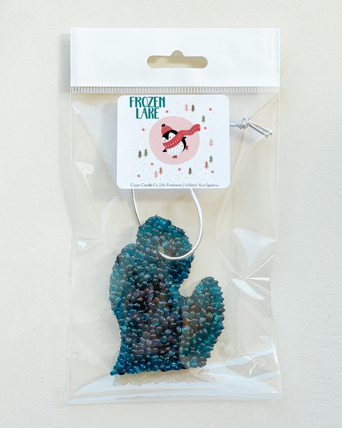 Michigan Shaped Air Freshener - *NEW* Winter Scents: Frozen Lake / Full State MI