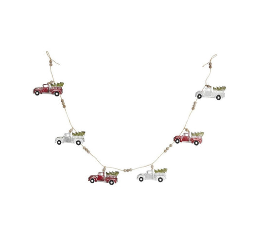 Tree Christmas Truck Garland