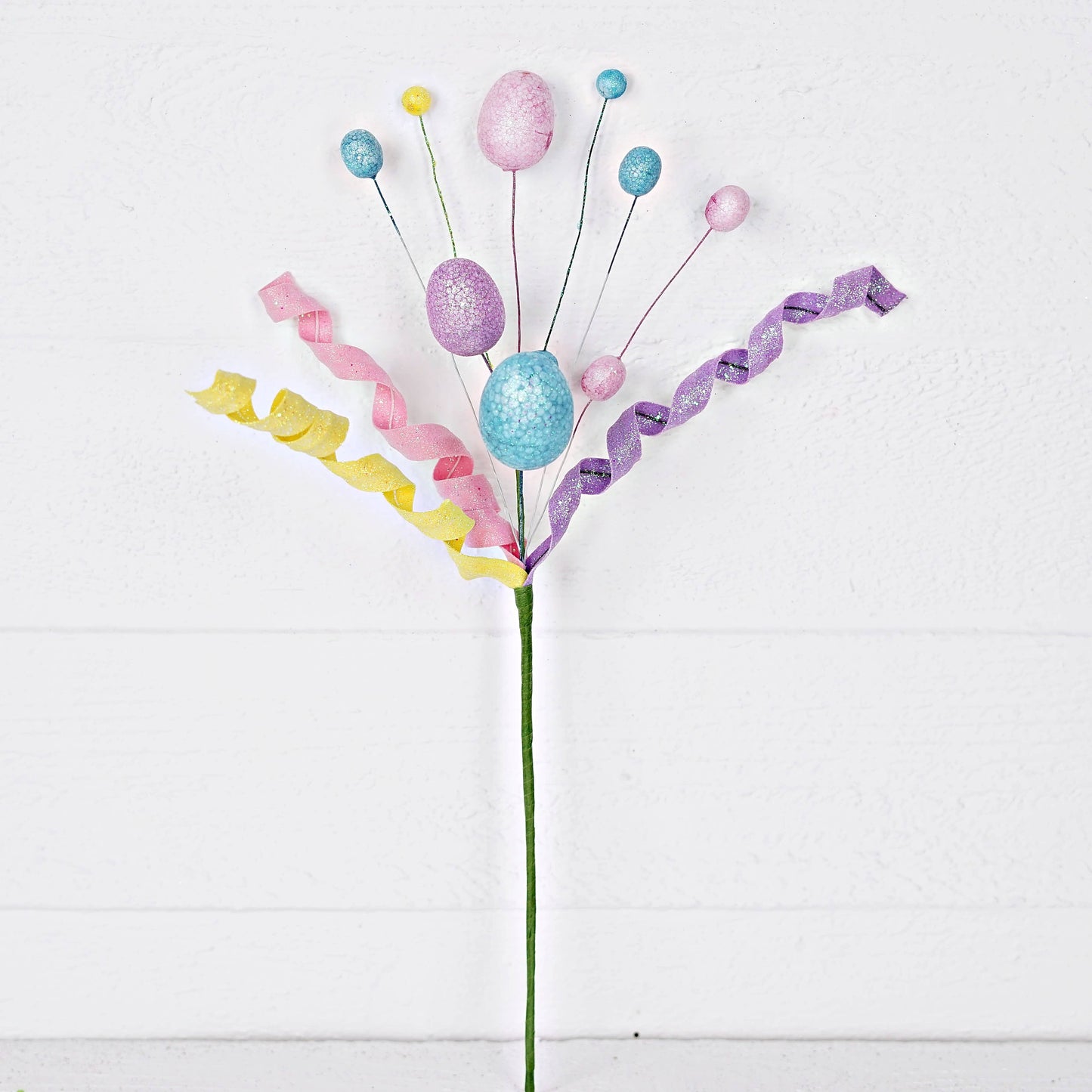 27192- 18in glitter Eggs with Spiral Pick