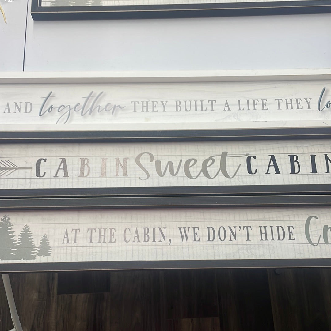 Cabin signs