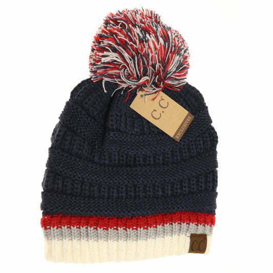 Pro Football Team Colored CC Beanie: #8 Patriots