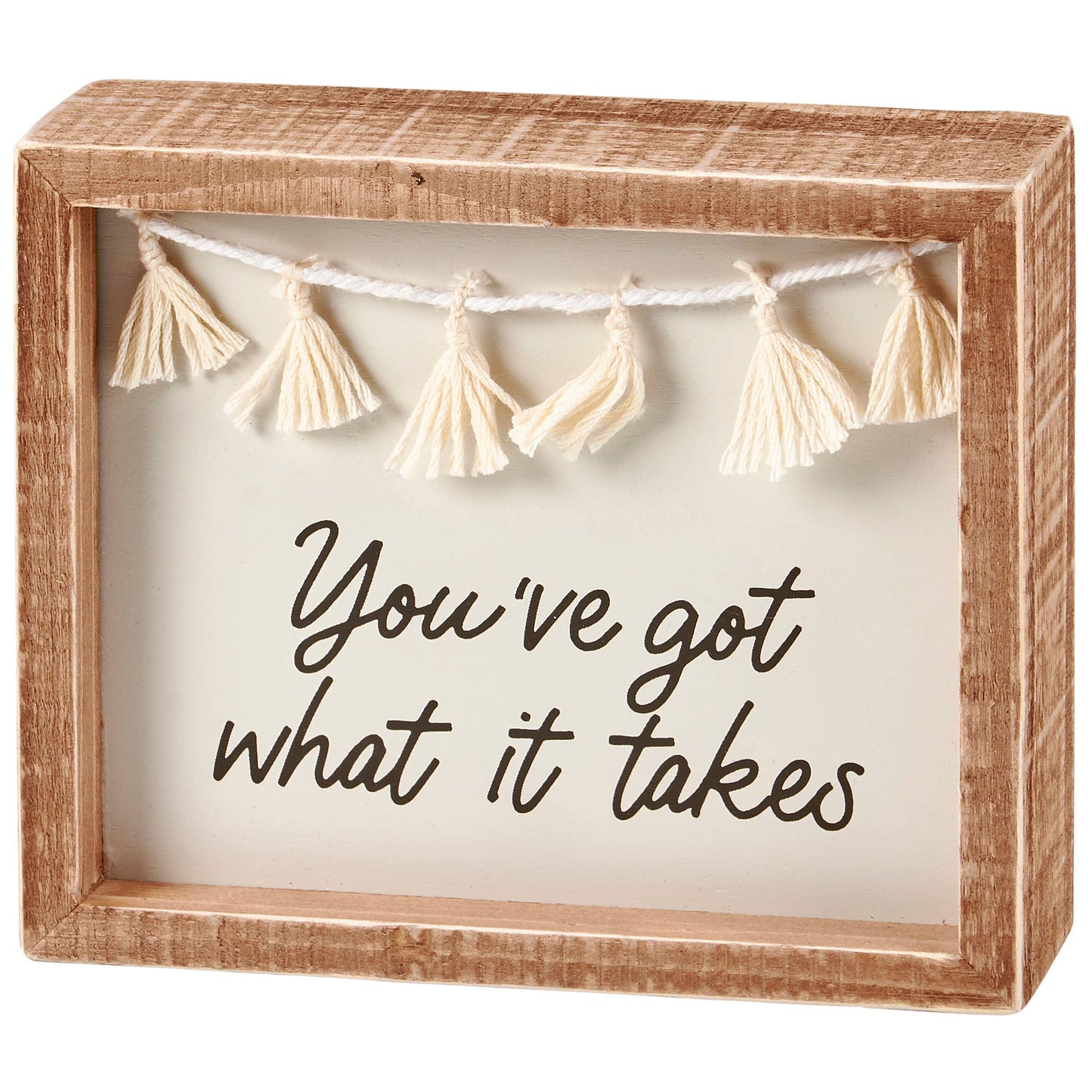 What It Takes Inset Box Sign