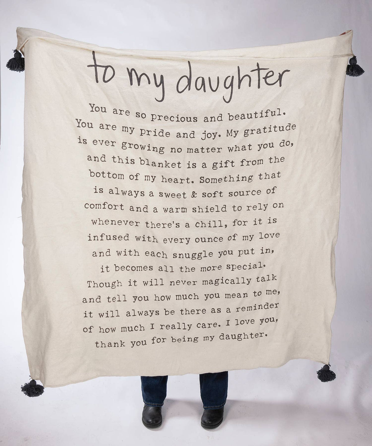 To My Daughter Throw Blanket