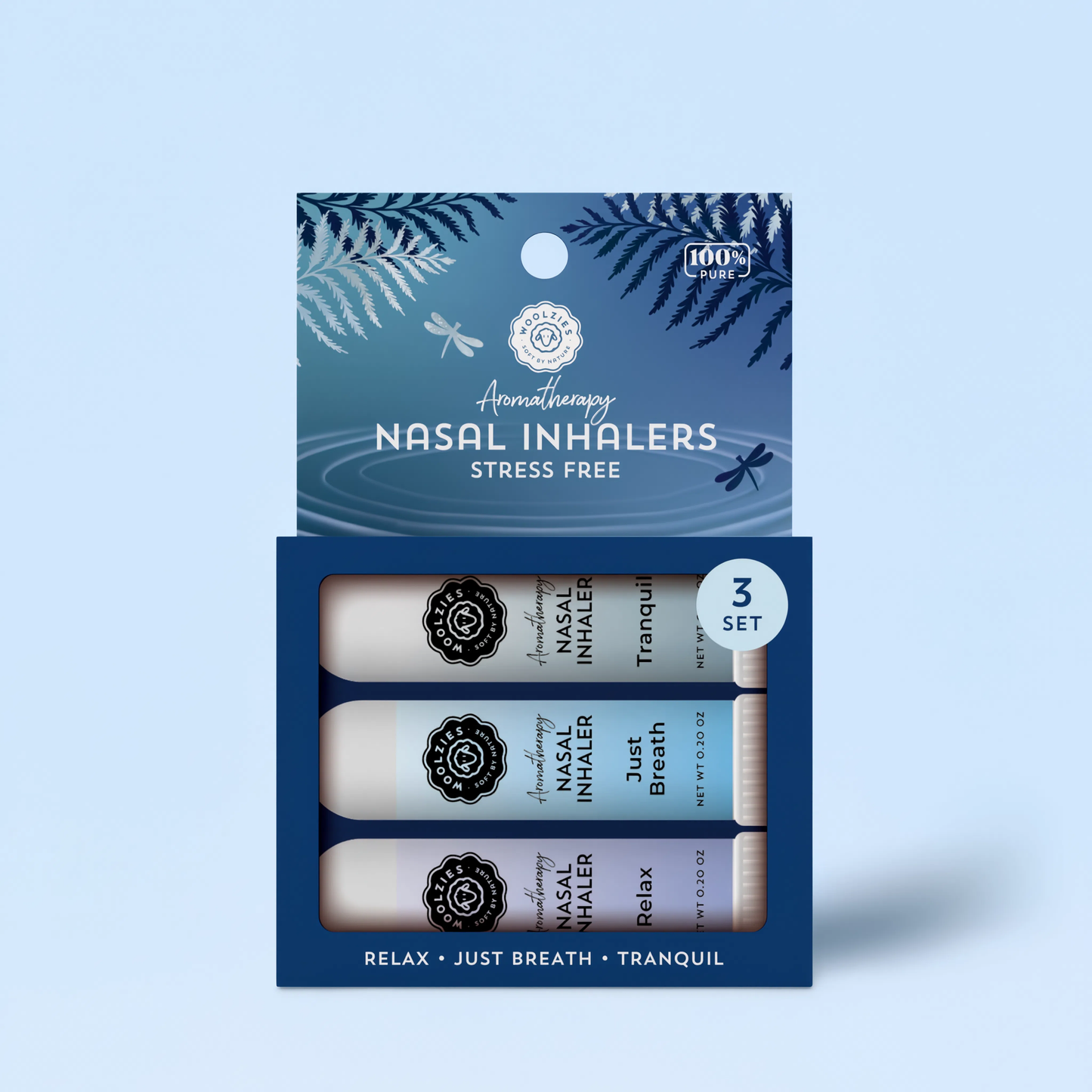 Stress Free  Set Of 3 Nasal Inhalers