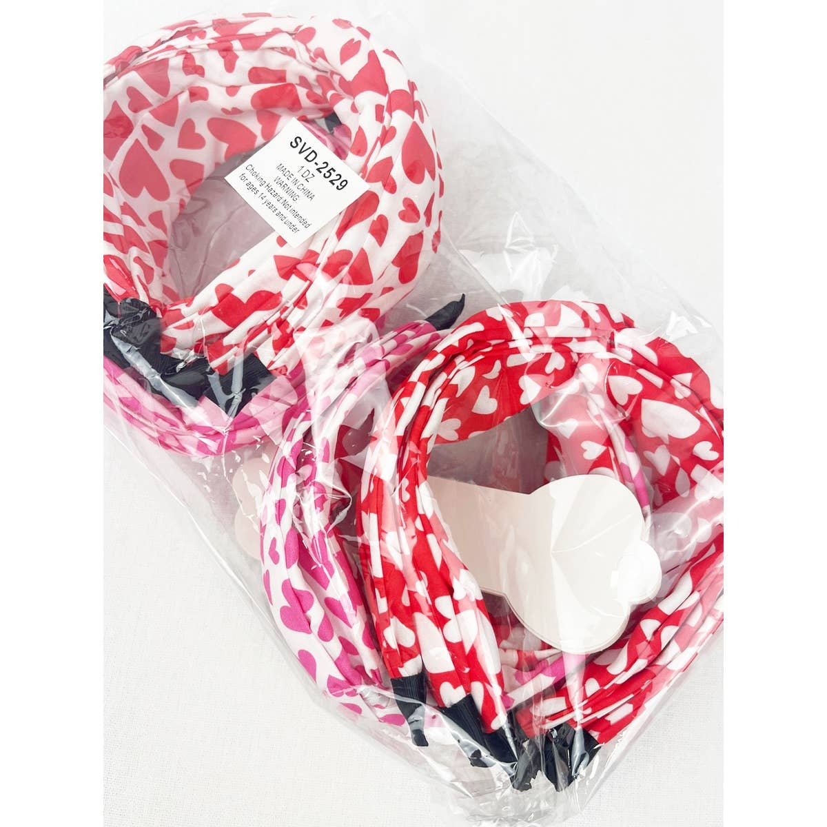 Heart Fabric Sweet Heart Headband: MIX COLOR / ONE(12)