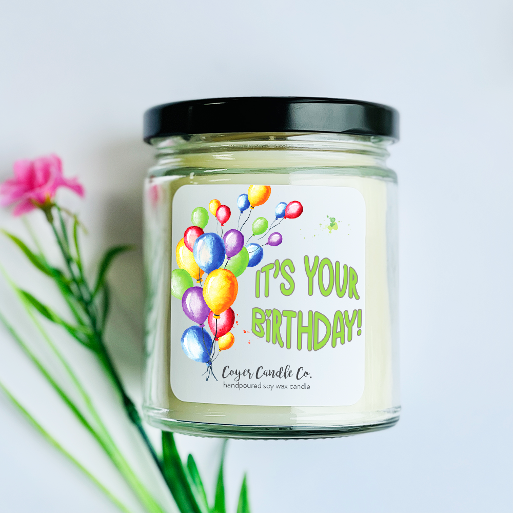 Happy Birthday | 9 oz: Happy Birthday - It's Your Day! / 9 oz. Black Jar / Choose Happiness