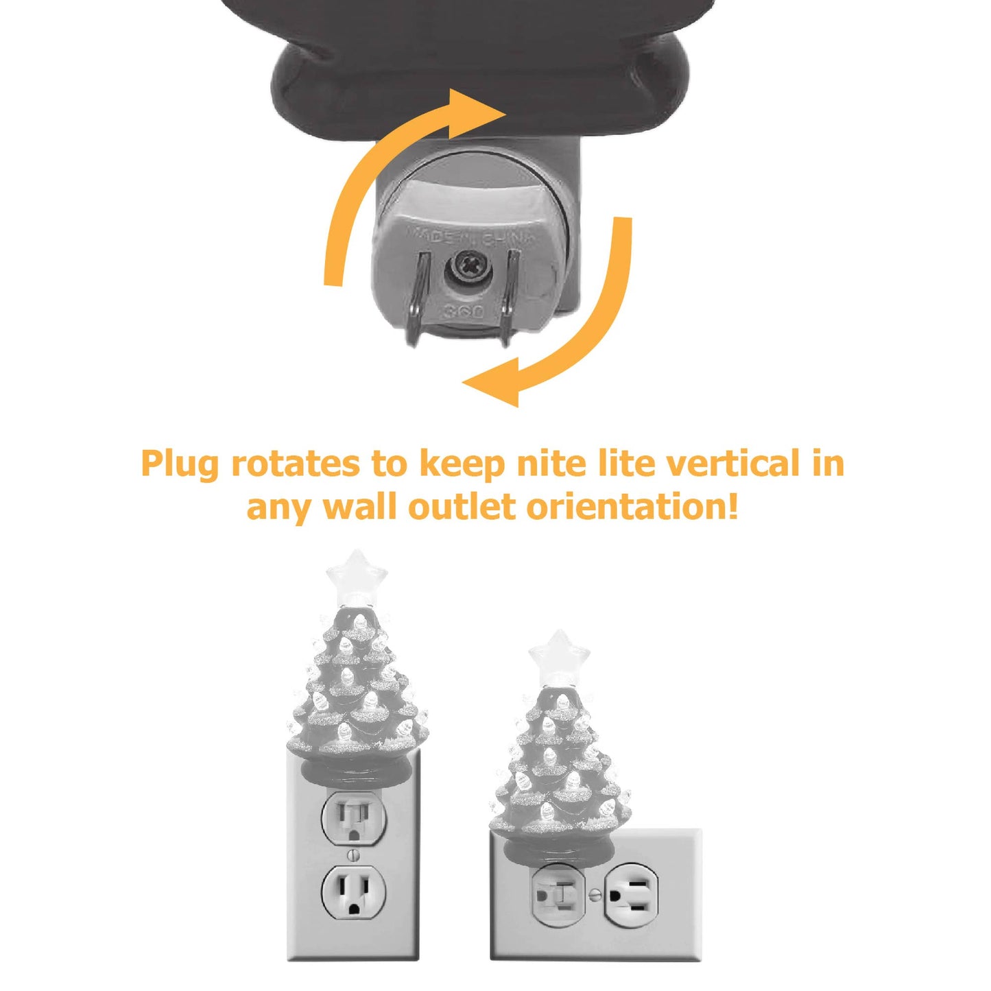 6.5" Michigan State Xmas Tree Nite Lite