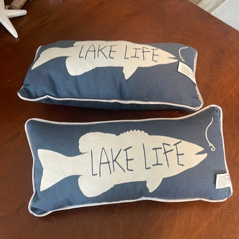 Lake Life Fish Pillow