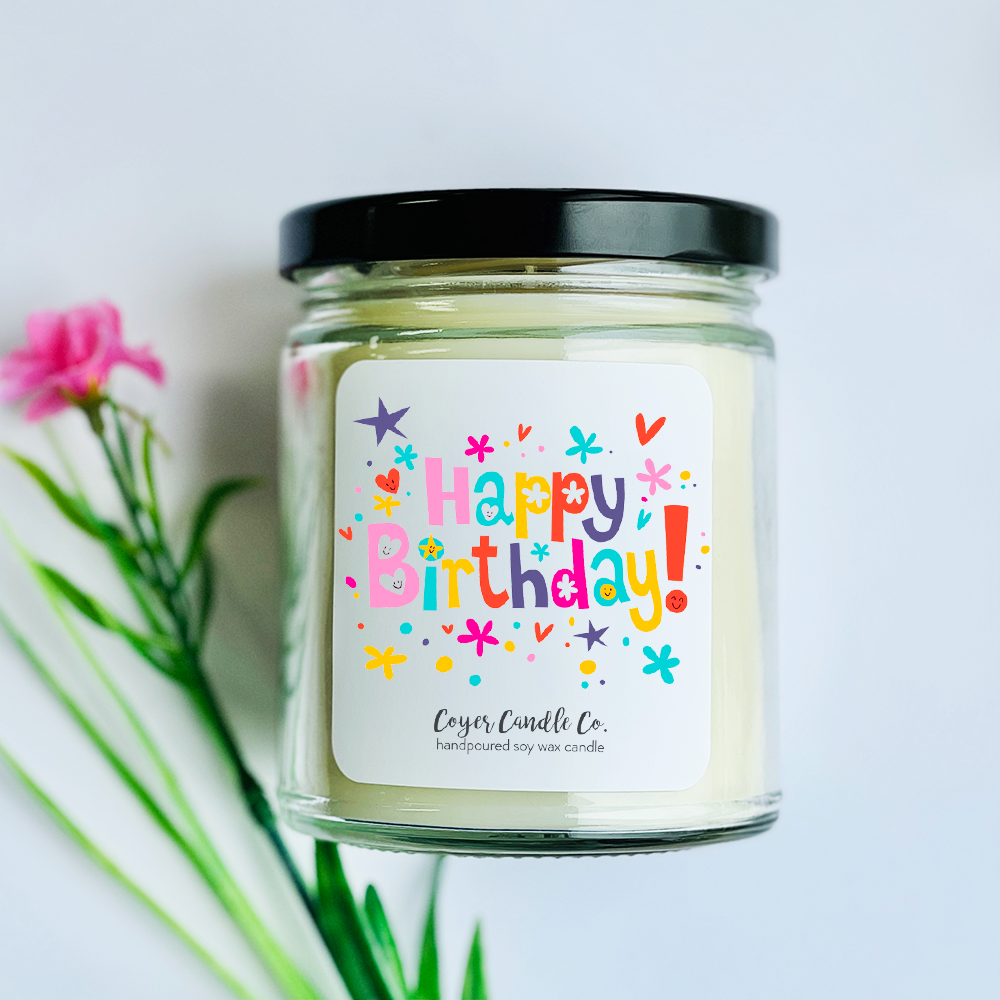 Happy Birthday | 9 oz: Happy Birthday - It's Your Day! / 9 oz. Black Jar / Choose Happiness