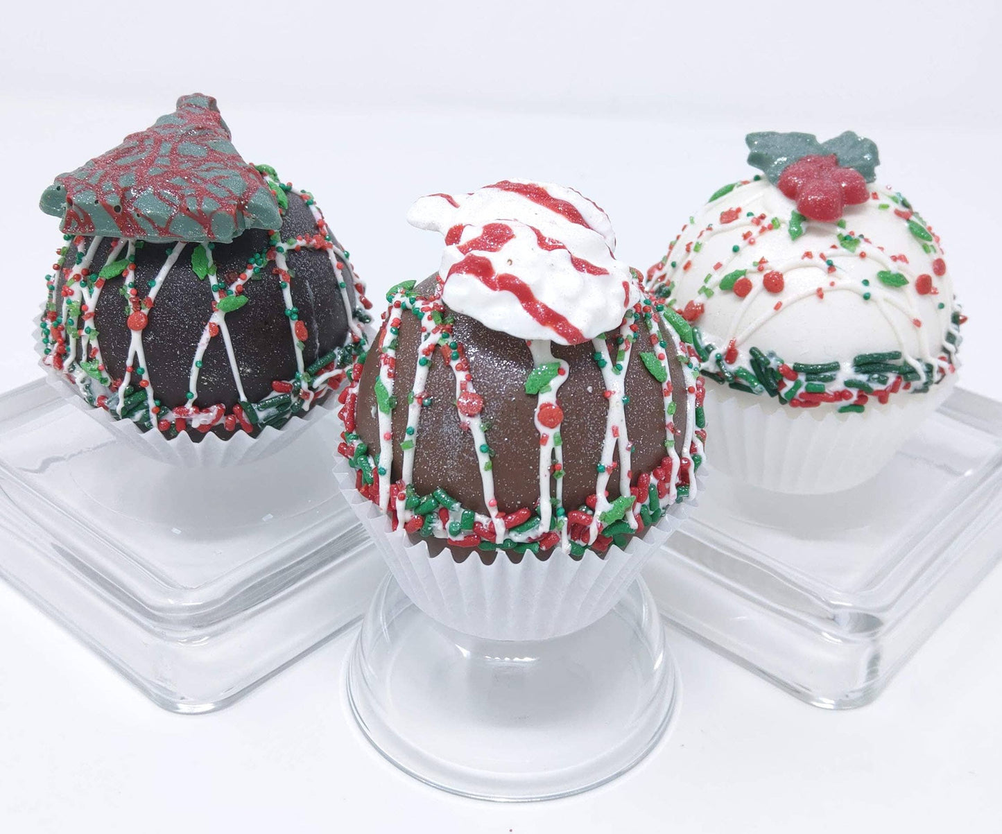 Christmas DELUXE Large Artisanal Hot Cocoa Bombs: Milk Chocolate