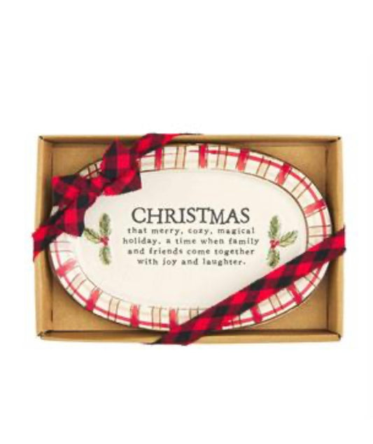 Red Lodge Christmas Plate