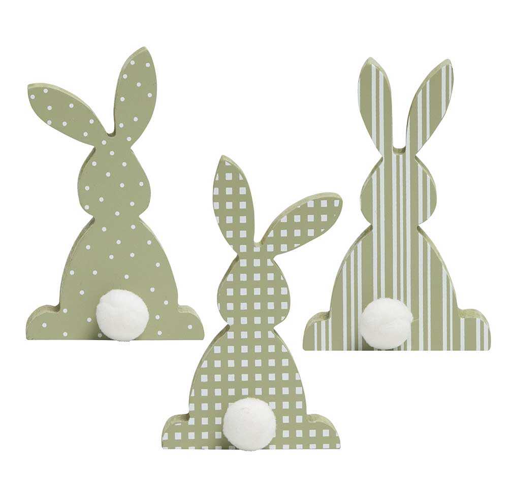 Spring Green Chunky Bunny, 3 Assorted