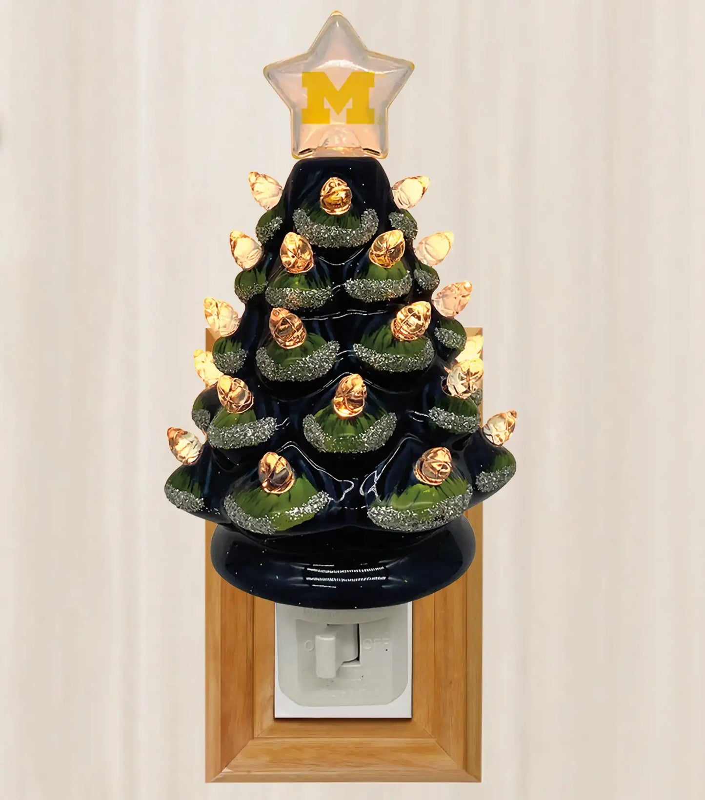 6.5" Michigan Xmas Tree Nite Lite