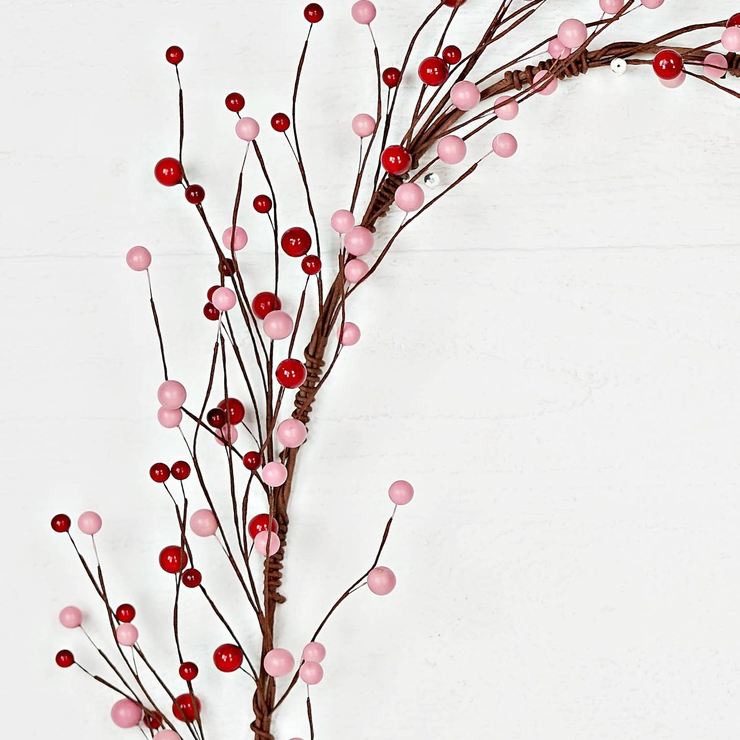 31241-4ft Garland-Red and Pink Berries