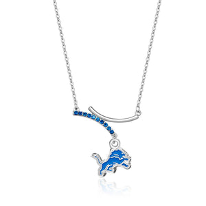 NFL Detroit Lions Dual Infinity Necklace