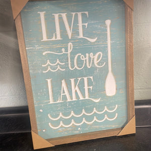 Live love Lake 12.5x16.3