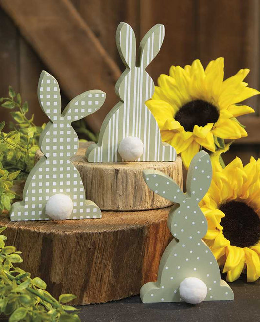 Spring Green Chunky Bunny, 3 Assorted